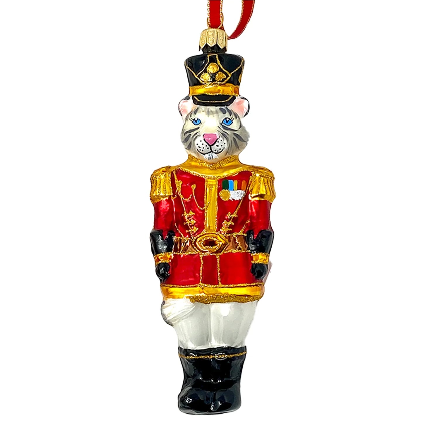 Tiger Nutcracker Ornament glass ornaments for holiday décor and seasonal displays.