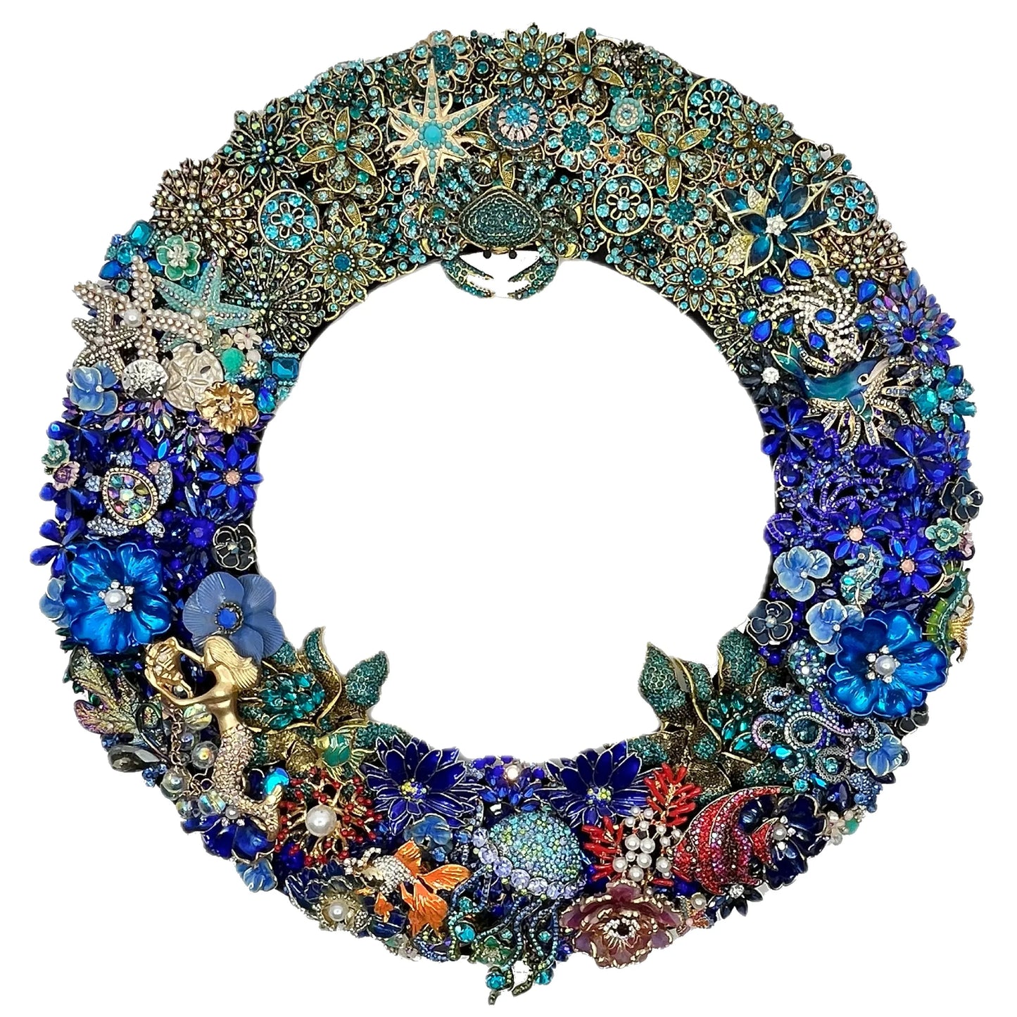 Under the Deep Blue Wreath wreath for holiday décor and seasonal displays.