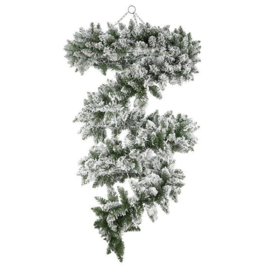 Upside Down Spiral Tree holiday décor item for festive seasonal displays.