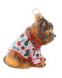 Yorkshire Terrier in Tartan Plaid Christmas Pajamas