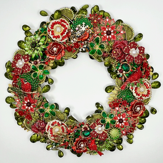 Yuletide Jeweled Wreath wreath for holiday décor and seasonal displays.