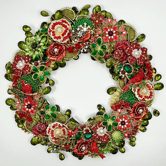 Yuletide Jeweled Wreath wreath for holiday décor and seasonal displays.
